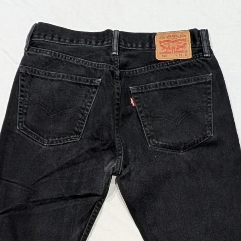 Levi's 511 Slim Fit Red Tab Black Denim Jeans Mens W33 L32